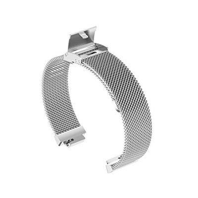 Fitbit Inspire Milanese bandje met gesp - Maat: Small - Zilver