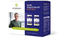 Vitakruid Multi Dag & Nacht Man 50+ 100% Vegan 2 x 30 60 Tabletten - thumbnail