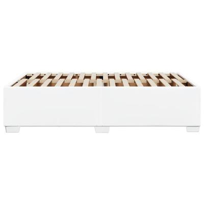 Bedframe kunstleer wit 120x200 cm