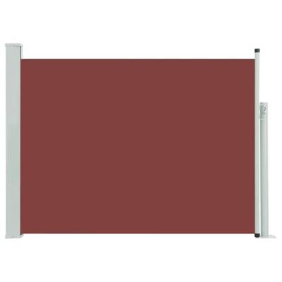 Tuinscherm uittrekbaar 120x500 cm bruin - thumbnail