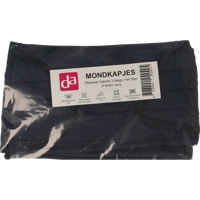 Easyessentials Mondkap wasbare katoen blauw 3-laags 5 Stuks - thumbnail