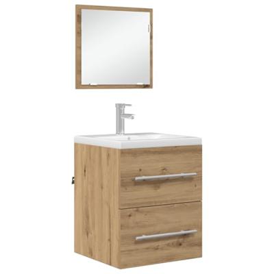 Badkamer Kast Ambachtelijk eiken 41 x 38.5 x 48 cm Bewerkt hout Badkamer Kast Ambachtelijk eiken 41 x 38.5 x 48 cm Bewerkt hout