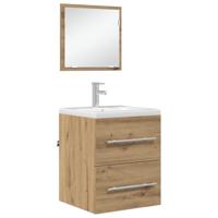 Badkamer Kast Ambachtelijk eiken 41 x 38.5 x 48 cm Bewerkt hout - thumbnail