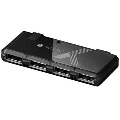 Techly 4-poorts Mini Hub USB 2.0 Black