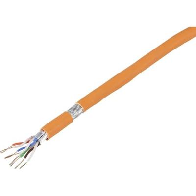 TRU COMPONENTS TC-7892844 Netwerkkabel CAT 7 S/FTP 4 x 2 x 0.24 mm² Oranje 50 m