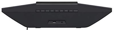 Pioneer X-SMC02(B) CD-microinstallatie (afspelen van audio CD/CD-R/CD-RW/MP3, 2 x 10 Watt uitgangsvermogen, Bluetooth, USB, FM (RDS) radio, wandmontage mogelijk, slim design), zwart