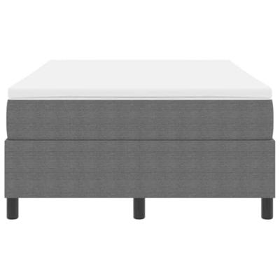 Boxspring bed Lichtgrijs en wit. 203 x 120 x 60 cm