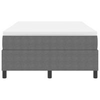 Boxspring bed Lichtgrijs en wit. 203 x 120 x 60 cm - thumbnail