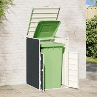 VidaXL Containerberging voor 1 container 72x81x115 cm staal antraciet - thumbnail