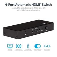 .com 4 poorts HDMI Switch - 4K HDMI Switch Box - Ultra HD 4K 60Hz - Video/audio-schakelaar - 4 x HDMI - desktop - thumbnail