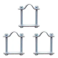 Fietskrat en Fietsmand montageset verzinkt - thumbnail