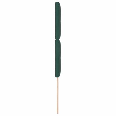 LED Hoofdbord met LED-striplichten Groen 100 cm Polyester