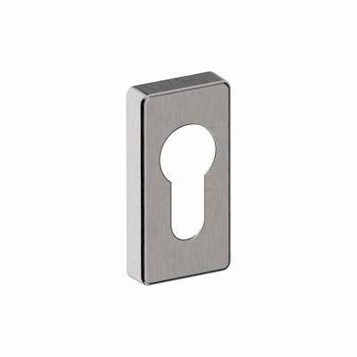 Hardbrass Cilinderrozet Shuffle rechthoek - RVS