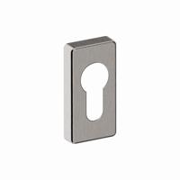 Hardbrass Cilinderrozet Shuffle rechthoek - RVS - thumbnail