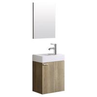 Fonteinkast Creavit Aloni Kleur Oak Onderkast Wastafel En Met Spiegel 40x22x60 cm Creavit - thumbnail