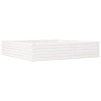 Plantenbak 110x110x23 cm massief grenenhout wit - thumbnail