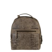 Burkely Croco Cody Rugzak Donker Groen - thumbnail