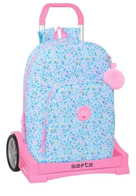 Schoolrugzak met Wielen Vicky Martín Berrocal Paraíso Blauw Roze 30 x 46 x 14 cm