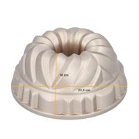 Birkmann Tulband / Bakvorm - Contoura Kroon - Gietaluminium - ø 23 cm - thumbnail