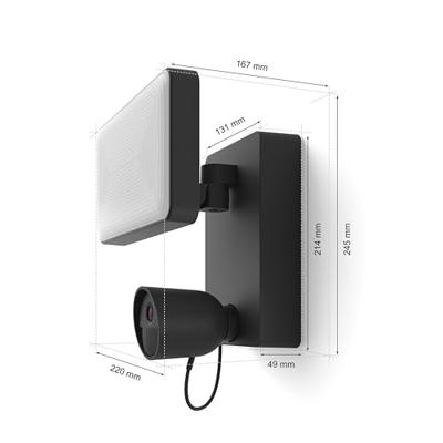 Philips Hue Secure Outdoor Smart Security Camera Floodlight - 1080P - Ingebouwd - Tweerichtingscommunicatie