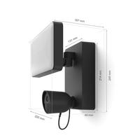 Philips Hue Secure Outdoor Smart Security Camera Floodlight - 1080P - Ingebouwd - Tweerichtingscommunicatie - thumbnail