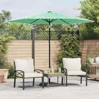 VidaXL Parasol met stalen paal 268x268x226 cm groen - thumbnail
