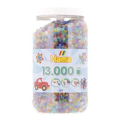 Hama strijkkralen in pot glittermix (054), 13.000st.