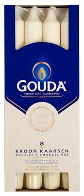 Gouda Kroonkaarsen Ivoor 240/24