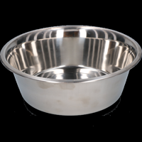 Voer of drinkbak RVS 6,00ltr Ø 34cm - thumbnail