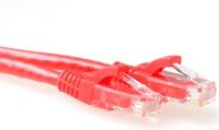 ACT IB2551 CAT6A U/UTP Patchkabel | Snagless | RJ45 Connectoren | Rood | 1,5 meter - thumbnail