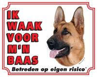 Duitse Herder Waakbord - Ik waak voor mijn baas - thumbnail