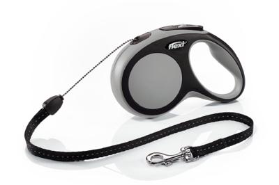 Flexi New COMFORT Hond Intrekbare riem Zwart, Grijs 8 m