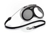 Flexi New COMFORT Hond Intrekbare riem Zwart, Grijs 8 m - thumbnail