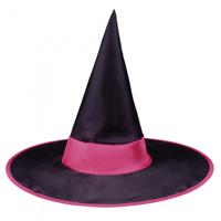 Boland Heksenhoed 45 Cm Dames Polyester Zwart/roze - thumbnail