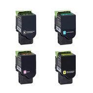 Huismerk Lexmark C2320 Toners Multipack (zwart en 3 kleuren) - thumbnail