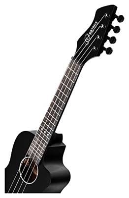 Ortega RUHZ-CE-SBK Horizon Series Concert Ukulele Black elektrisch-akoestische concert ukelele Ortega RUHZ-CE-SBK Horizon Series Concert Ukulele Black elektrisch-akoestische concert ukelele