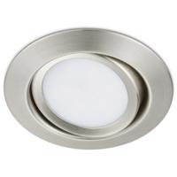 LED Inbouwspot 5W - Warm Wit 3000K - Rond Ø80 - Mat Nikkel Aluminium - thumbnail