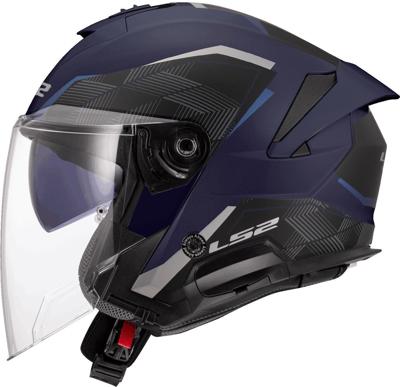 LS2 jethelm "of618 verso ii air" helmets of618 verso i air blue matt gr. m