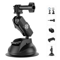 Telesin Verstelbare zuignap voor GoPro & smartphone kunststof - thumbnail