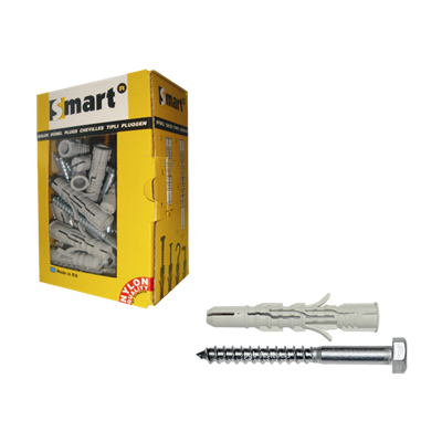 pgb-Europe SMART | plug nylon + schroef ZSK Ø 8x90 NZN | 20 st SM0LPZN011008090E pgb-Europe SMART | plug nylon + schroef ZSK Ø 8x90 NZN | 20 st SM0LPZN011008090E