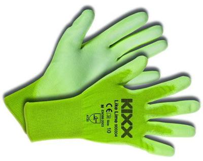 Kixx Handschoen like lime maat 10