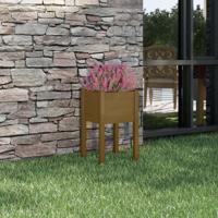 VidaXL Plantenbak 40x40x70 cm massief grenenhout honingbruin - thumbnail