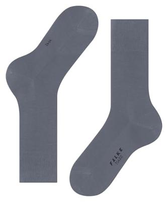 FALKE Tiago nette heren sokken - Bio katoenen sokken vooronder een pak - Business sokken - Hoge mannen sokken - Anti slip - 40 - Grijs - Onderbroek