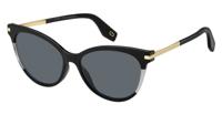Marc Jacobs zonnebril dames Cat Eye zwart/goud - thumbnail