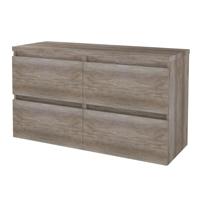 Badmeubelset BWS Salt 120x46cm Greeploos 4 Lades Met Afdekplaat Scotch Oak - thumbnail