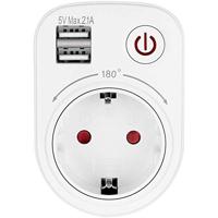 LEDmaxx 106649 Tussenstekker Met USB - thumbnail