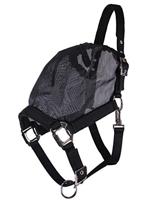 QHP Halster Vliegenmasker Combi - Black - Pony - thumbnail
