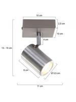 Mexlite Spot upround IP44 LED 2486st staal - thumbnail