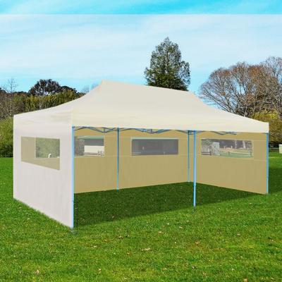 Partytent pop-up inklapbaar 3x6 m crème - thumbnail