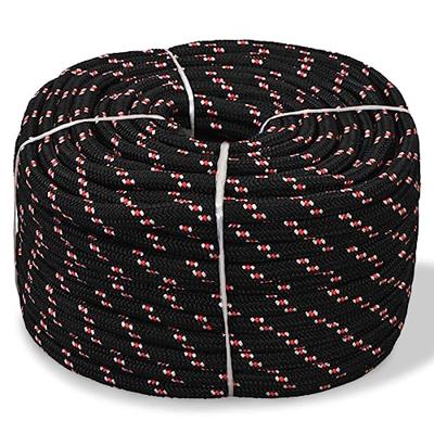 VidaXL Boot touw 14 mm 50 m polypropyleen zwart VidaXL Boot touw 14 mm 50 m polypropyleen zwart